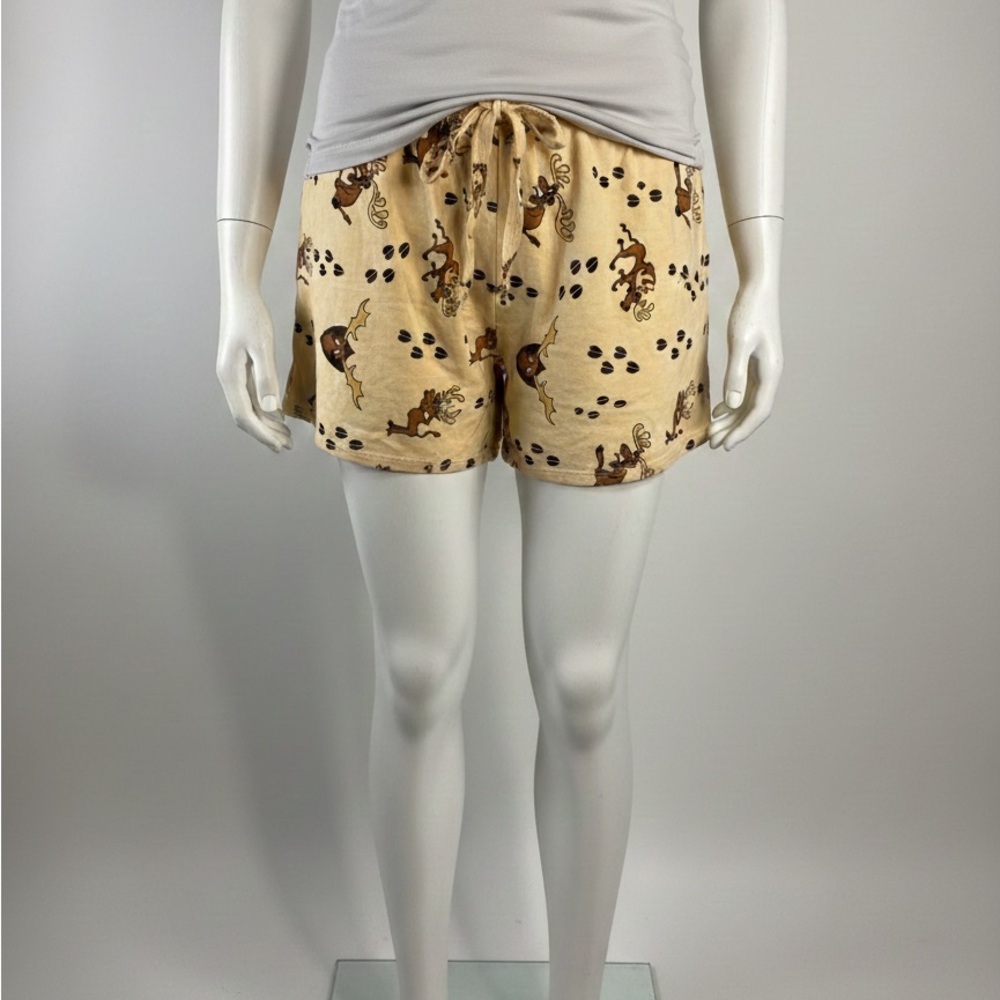 Magic Cream and Yellow Pajama Shorts